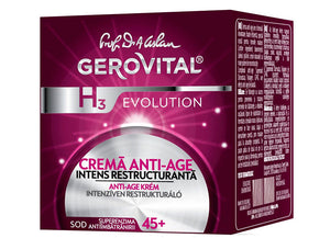 GEROVITAL H3 Evolution anti-aging cream old packaging on a white background