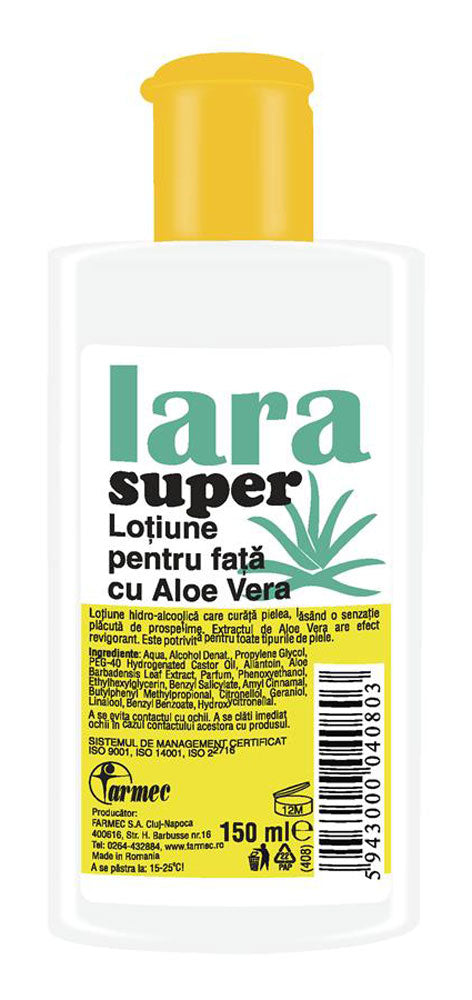 Face lotion with Aloe Vera