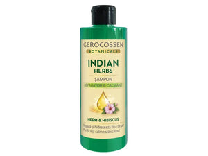 Gerocossen Botanicals Indian Herbs neem and hibiscus shampoo 400 ml bottle