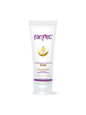 Farmec Nutritive Soft Cream tube on a white background