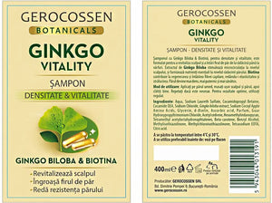 Gerocossen Ginkgo Vitality Shampoo 400 ml front and back label