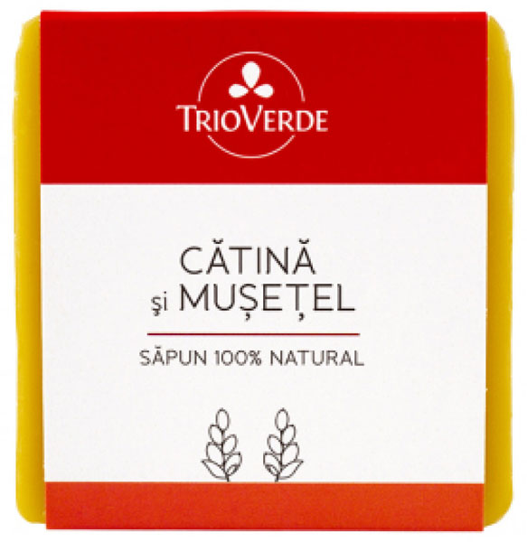 100% natural soap with Sea Buckthorn & Chamomile - Trio Verde - 110gr