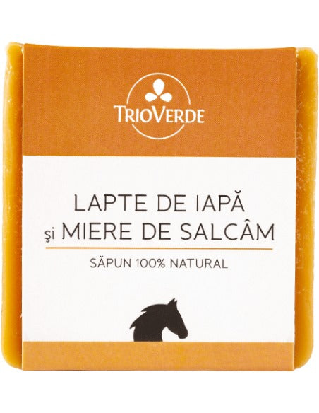 100% Natural Soap bar with mare's milk and acacia honey - Trio Verde - 110 gr