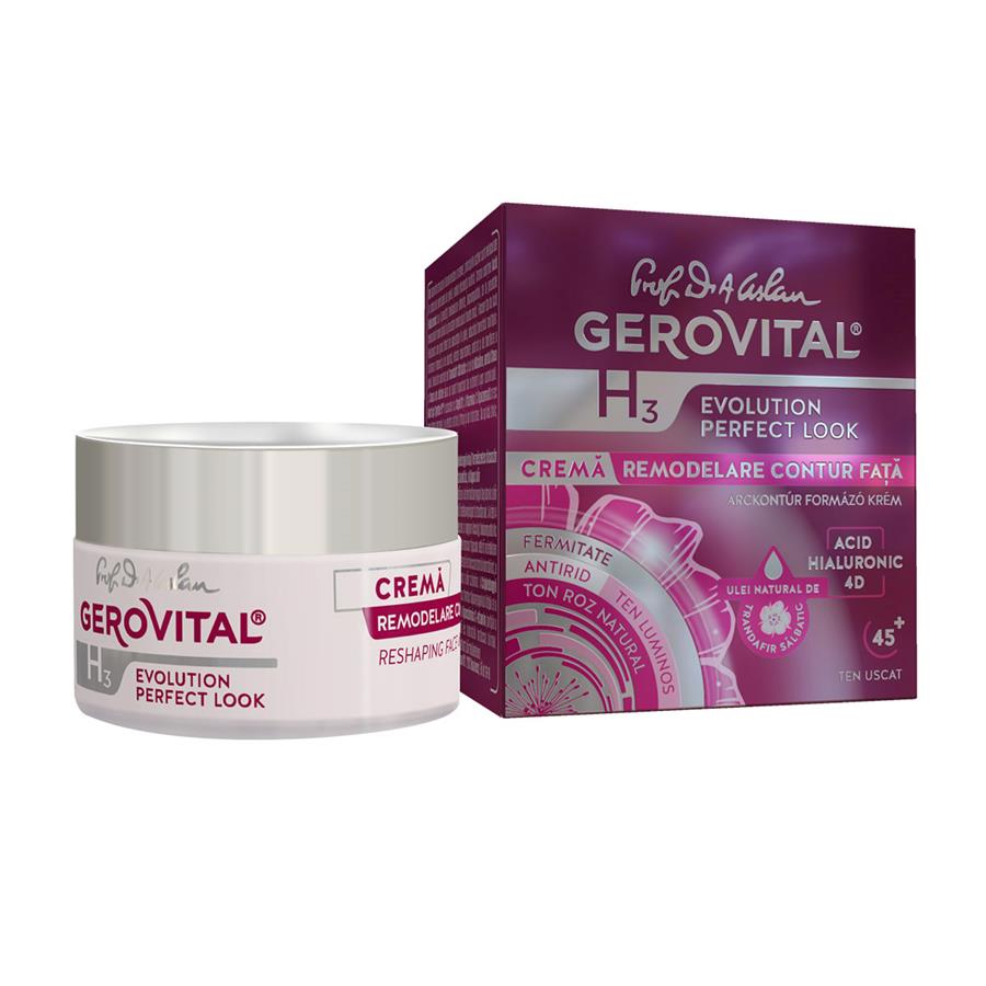 Face Contour Reshaping Cream, 45+, dry skin, Gerovital H3 Evolution Perfect Look