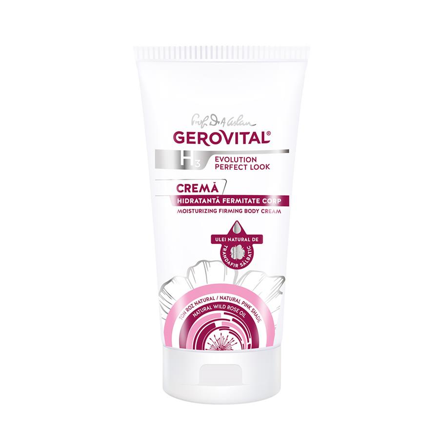 Moisturizing Firming Body Cream, Natural pink shade, Gerovital H3 Evolution Perfect Look
