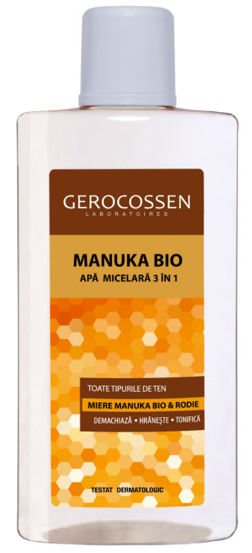 3 in 1 Micellar Water with Honey & Pomegranate - Manuka Bio - Gerocossen - 300 ml