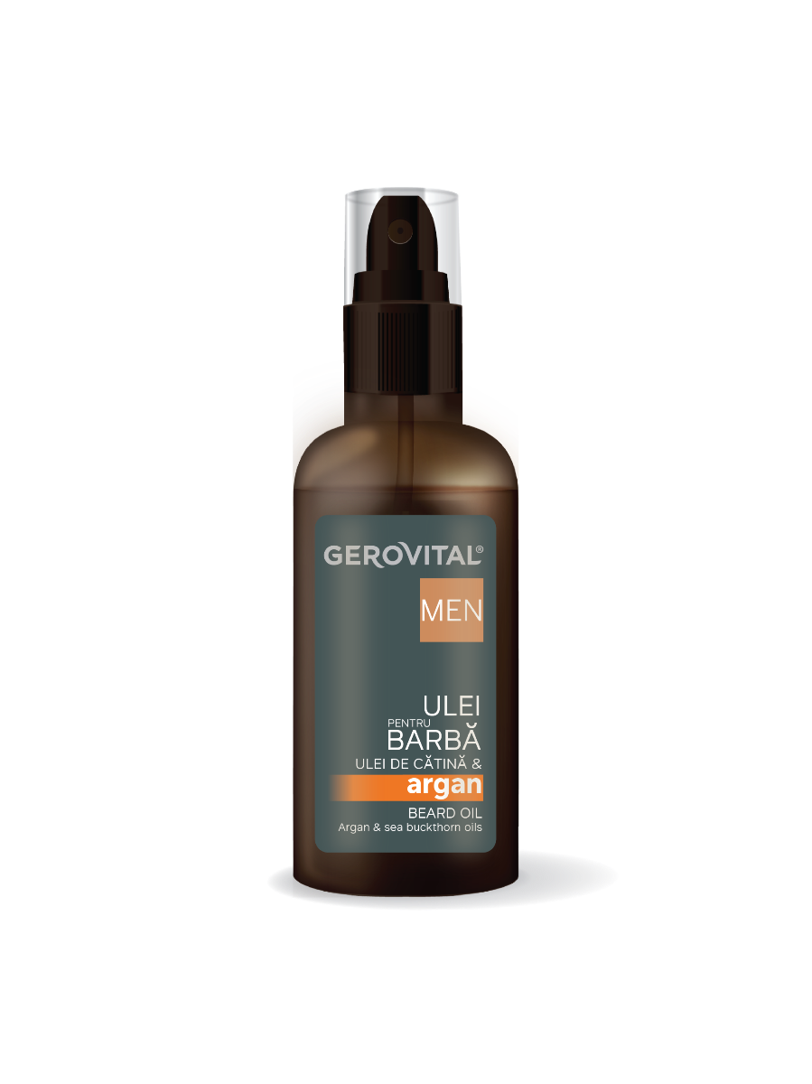 Beard Oil with argan & buckthorn Gerovital Men, 100 ml