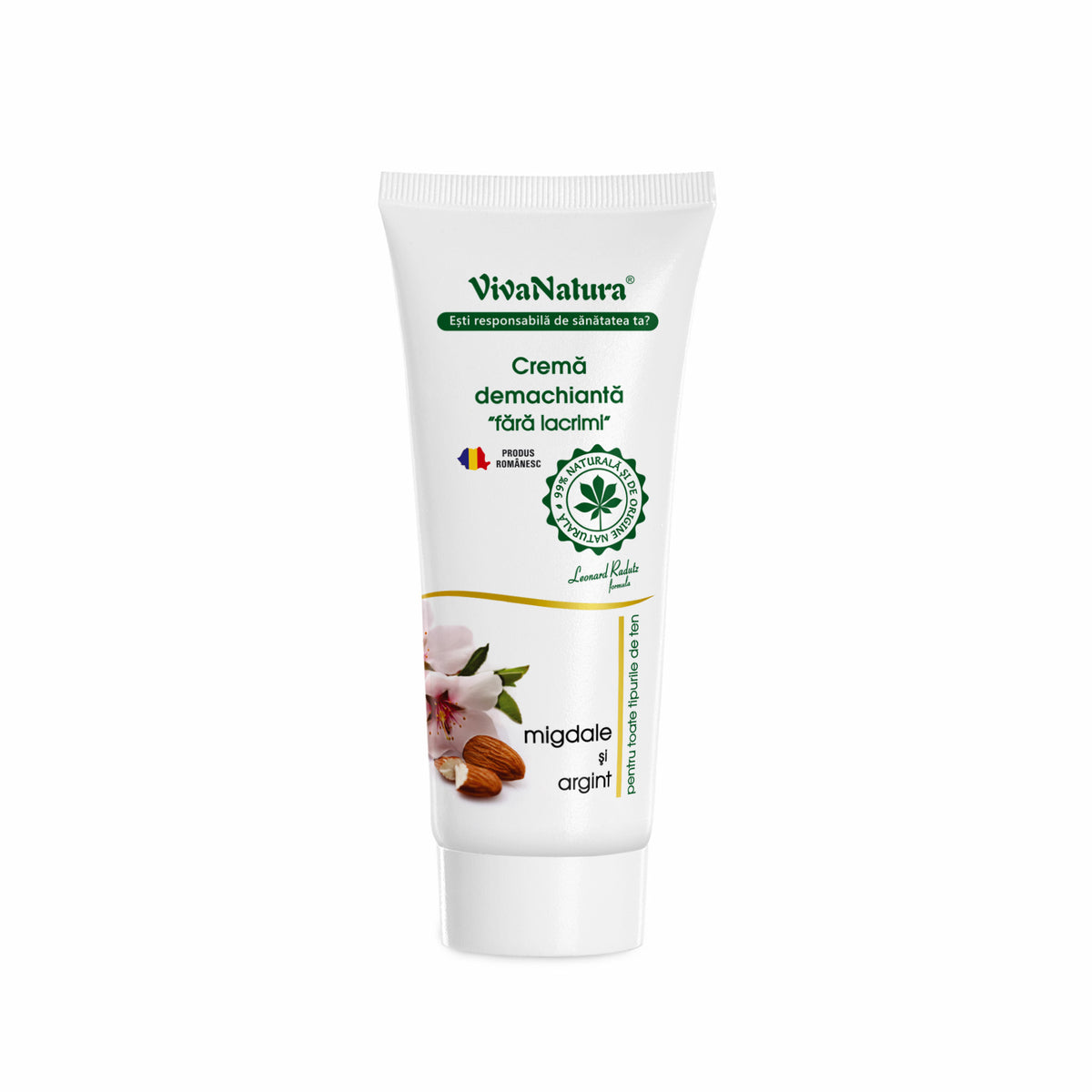 VivaNatura Almond & Silver Comfort Cleansing Cream, 75 ml