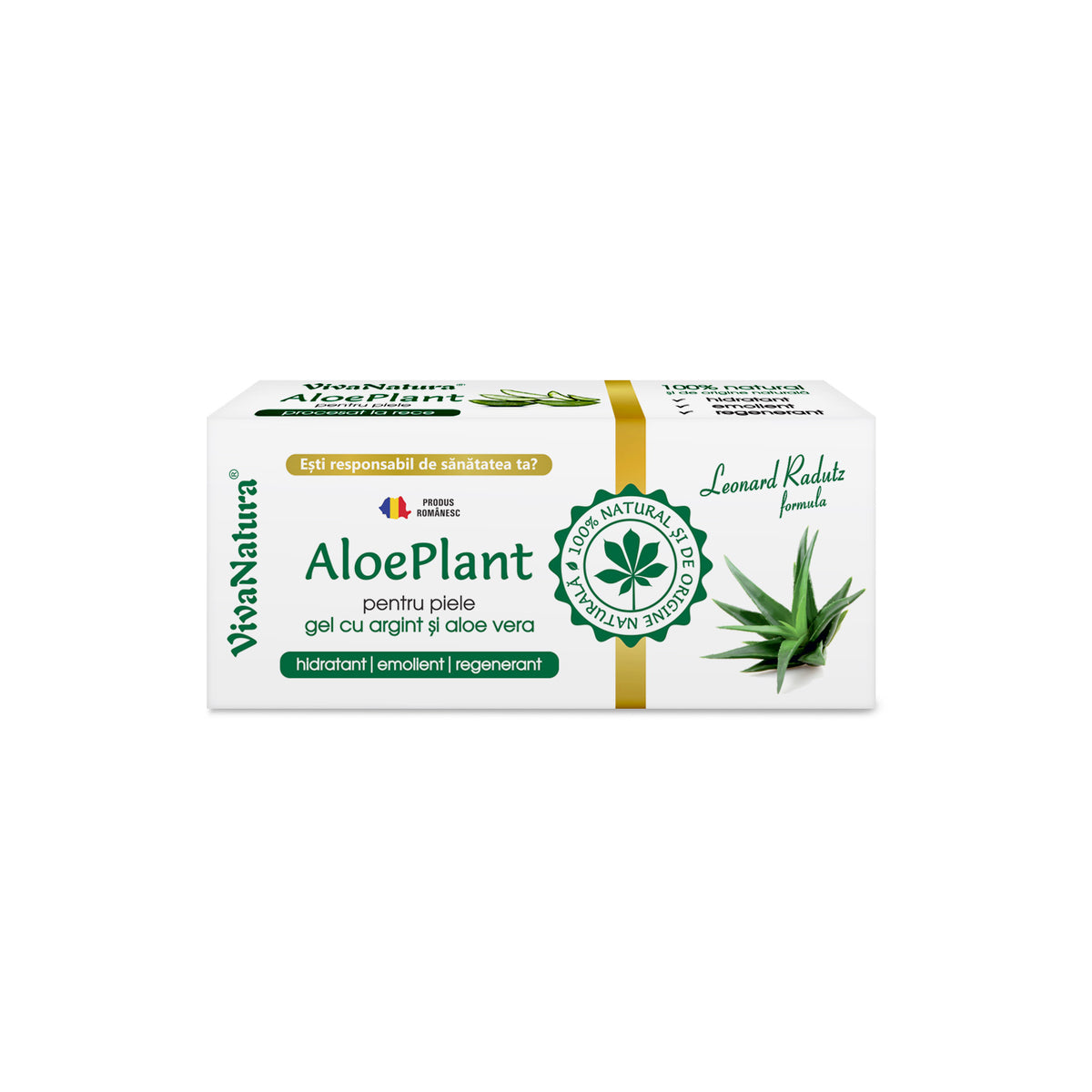 VivaNatura Aloe Plant Silver & Aloe Comfort Gel, 20 ml
