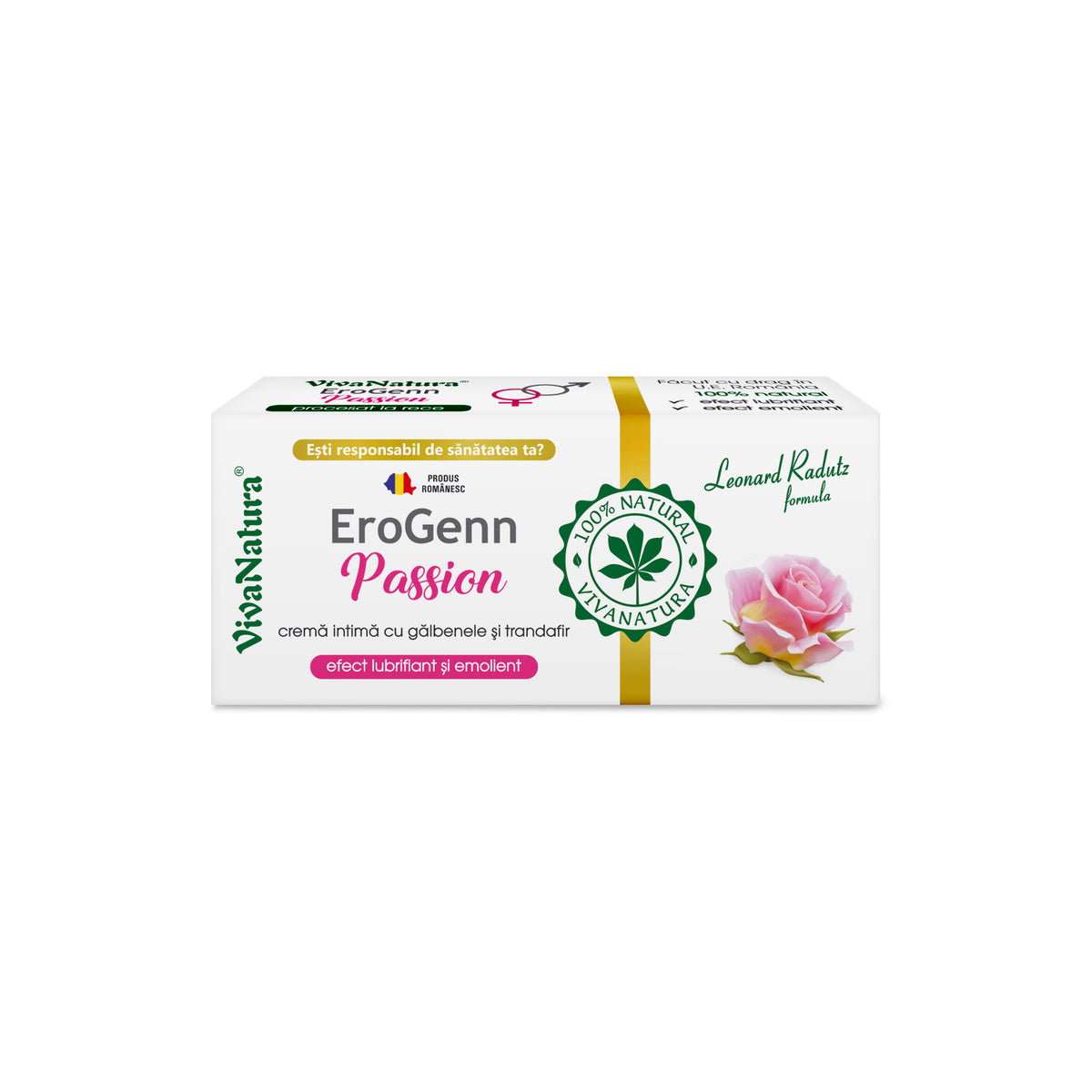 VivaNatura EroGenn Passion Calendula & Rose Intimate Cream, 20 ml