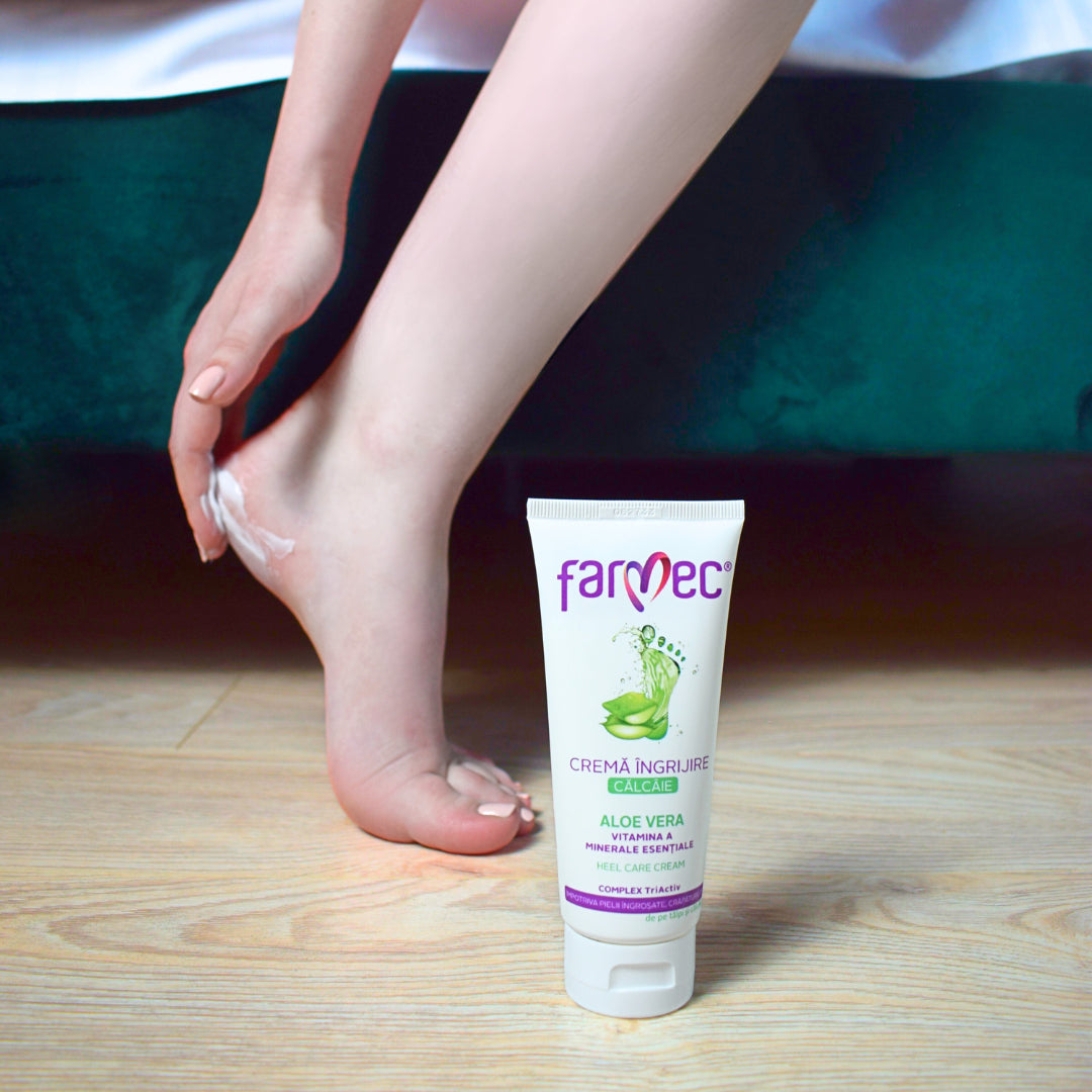 Heel Care Cream with Aloe Vera – Intensive Repair and Hydration, Farmec, 100 ml