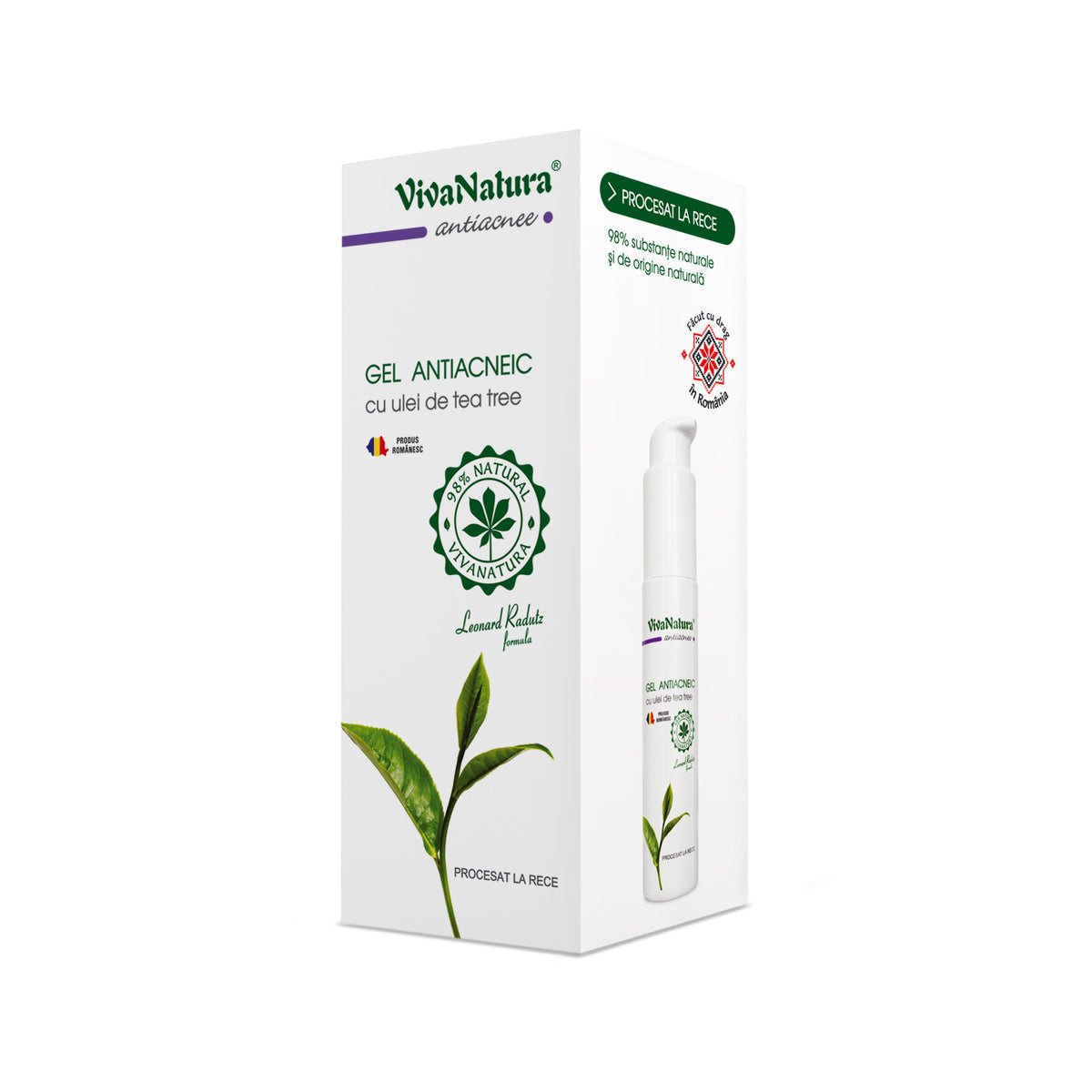 VivaNatura Tea Tree Clear Skin Care Gel, 45 ml