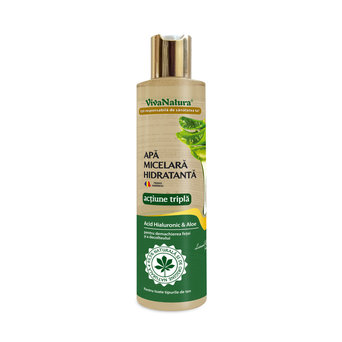 VivaNatura Hyaluronic & Aloe Hydrating Micellar Water, 250 ml