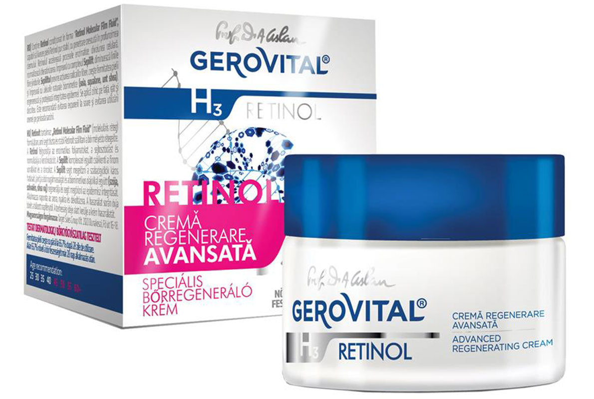 Cremă regeneratoare avansată - Gerovital H3 Retinol - 50 ml