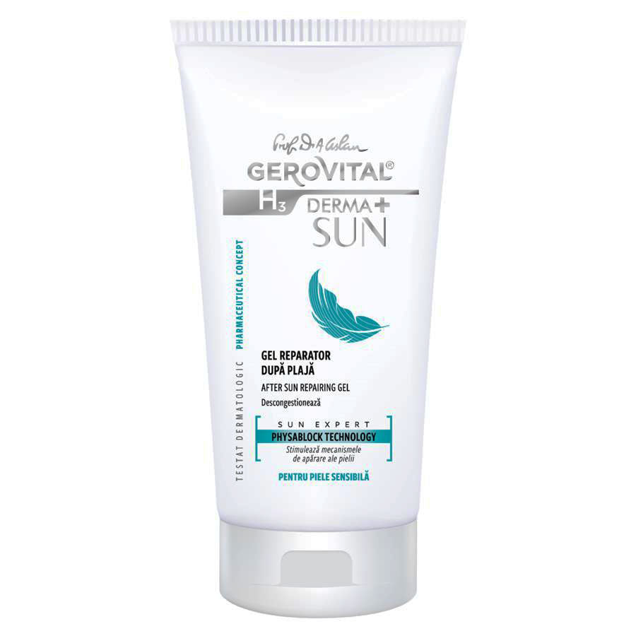 After Sun Repairing Gel Sun Expert - Gerovital H3 Derma+ Sun - 150 ml