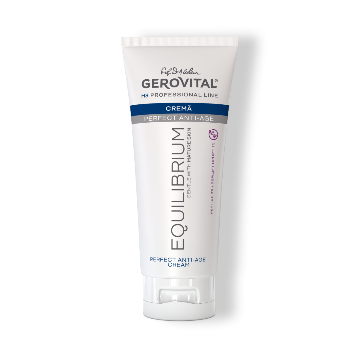 Cremă anti-îmbătrânire perfectă - Gerovital H3 Equilibrium - 200 ml