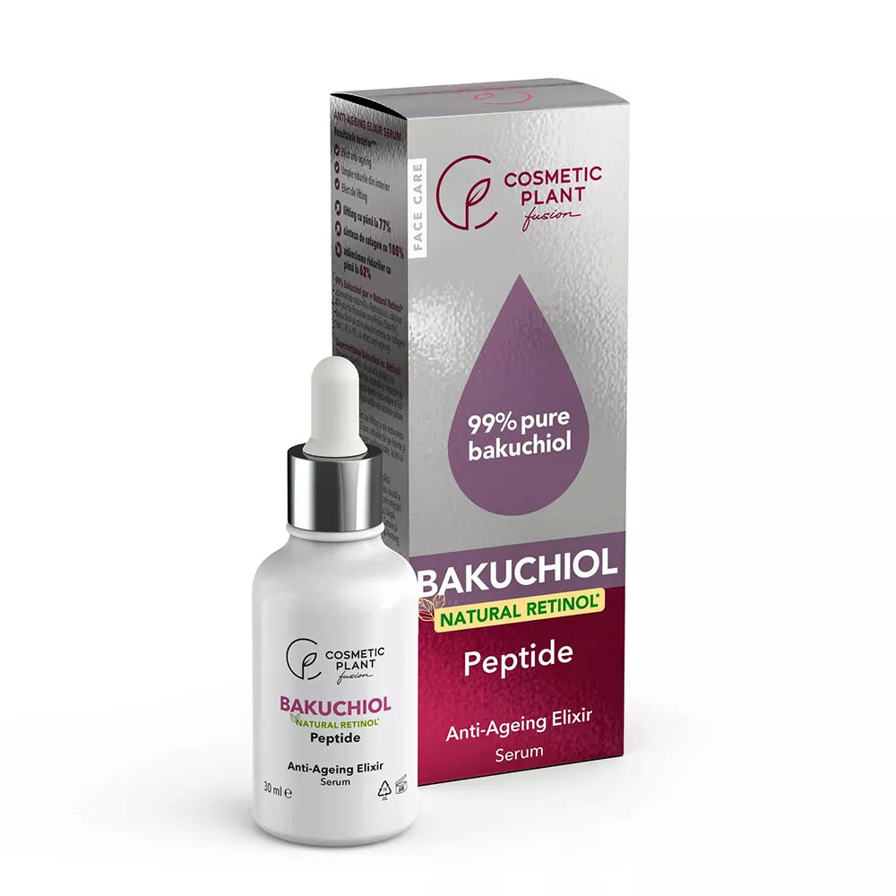 Anti-Aging Elixir Serum with Bakuchiol (Natural Retinol*) & Peptide, Cosmetic Plant, 30 ml