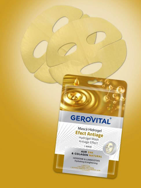 Anti-Aging-Hydrogelmaske, Gerovital-Gesichtsmasken