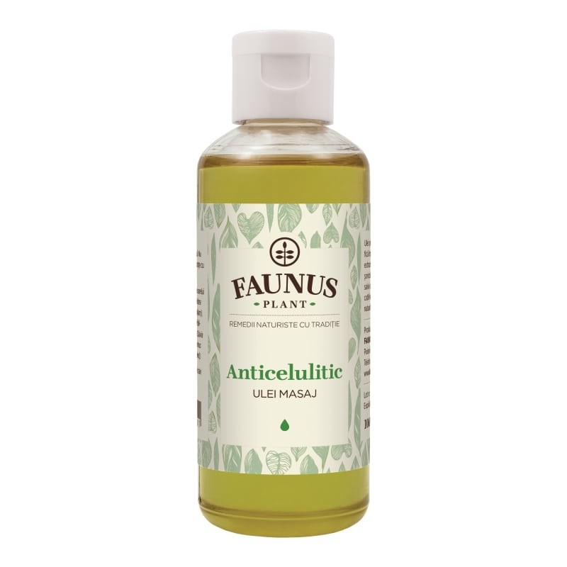 Anti-Cellulite Massage Oil, 100% natural product - Faunus Plant - 100ml