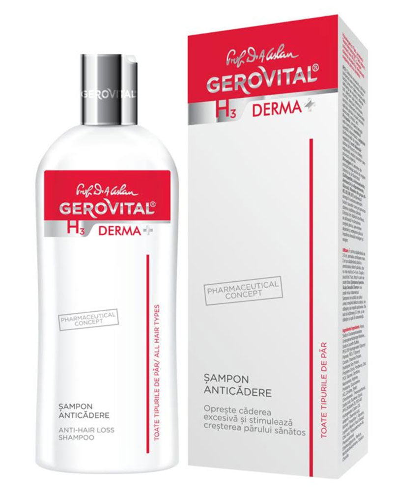 Anti-Hair loss Shampoo - Gerovital H3 Derma+ | 200 ml