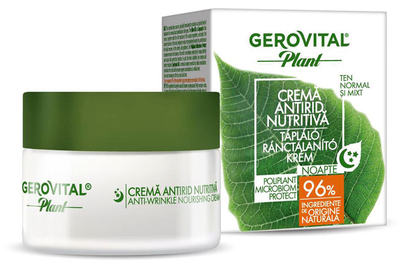Anti-Wrinkle Nourishing Night Cream Microbiom Protect - Gerovital Plant - 50 ml