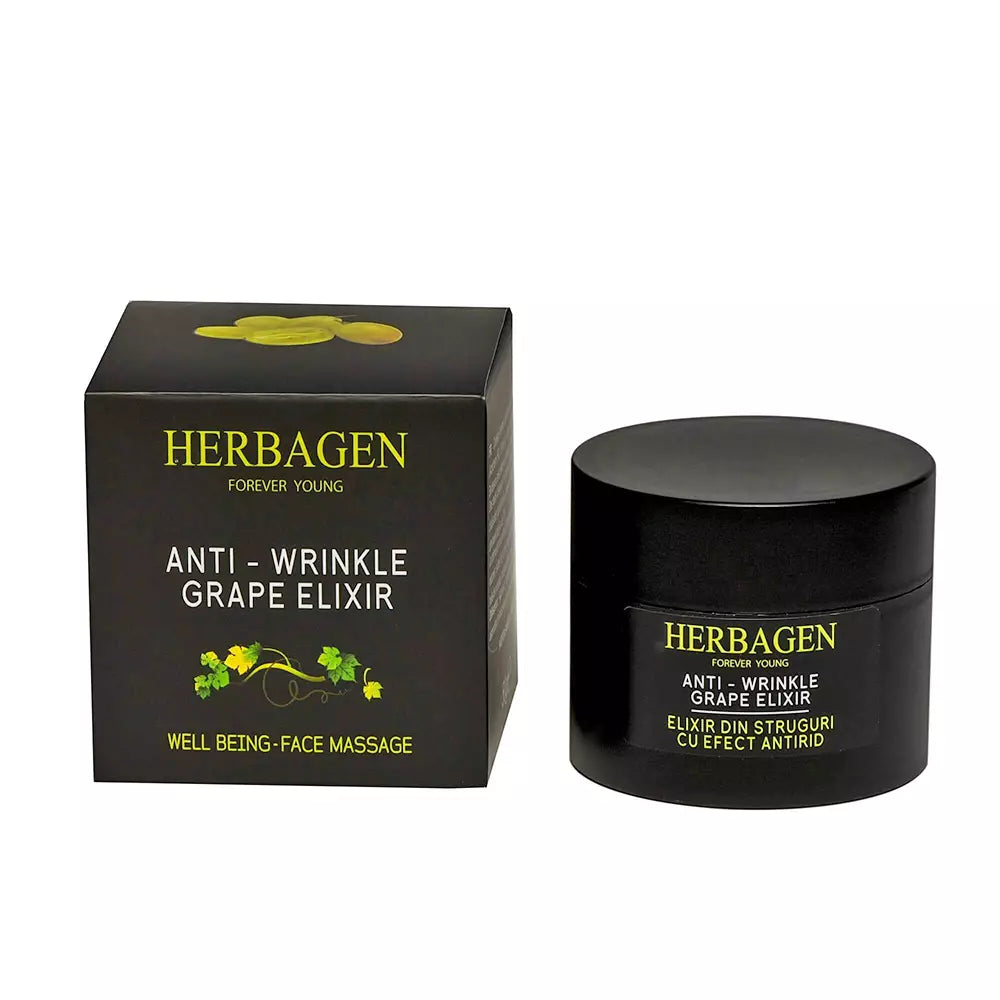 Anti-Wrinkle Grape Elixir, visible wrinkle reduction, enhanced skin elasticity, Herbagen, 50g