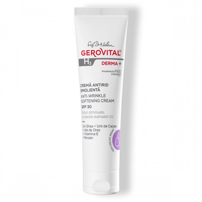 Anti-Wrinkle Softening Cream SPF 30 - Gerovital H3 Derma+ - 30 ml