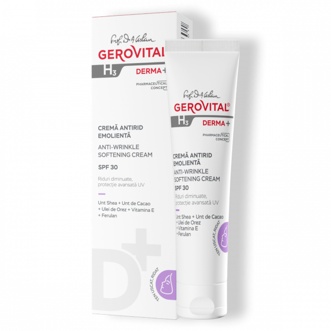 Anti-Wrinkle Softening Cream SPF 30 - Gerovital H3 Derma+ - 30 ml