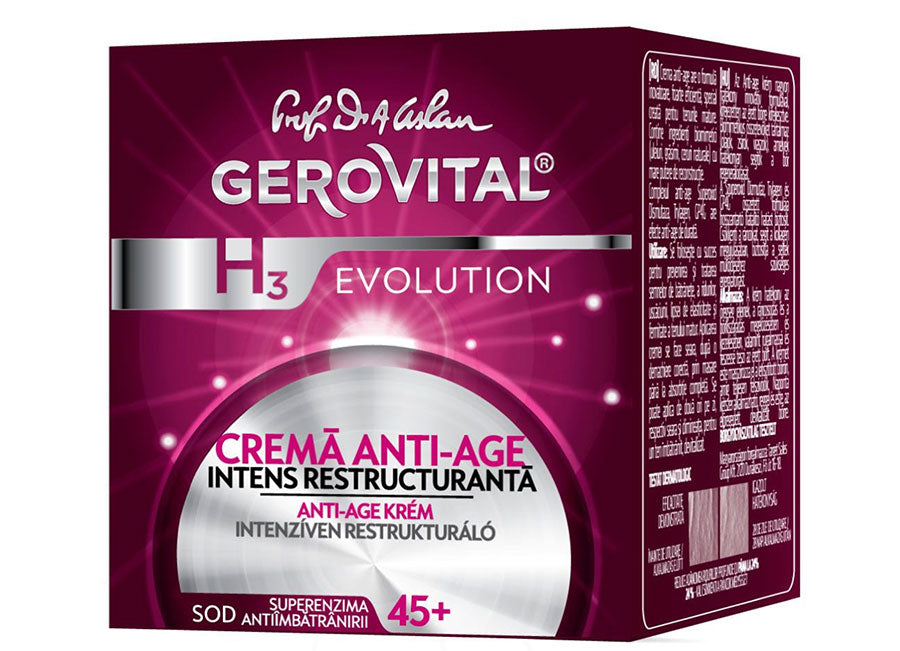 Gerovital Anti-aging Cream, Intense Restructuring 45+