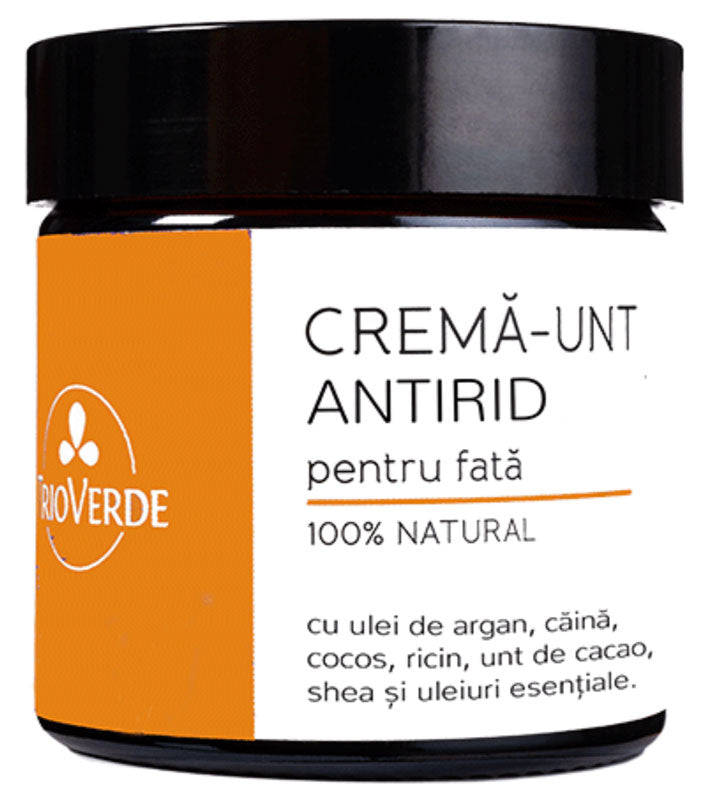 Anti-Falten-Buttercreme, intensiv pflegend mit Arganöl und Sanddorn, 100 % natürlich – Trio Verde – 60 ml