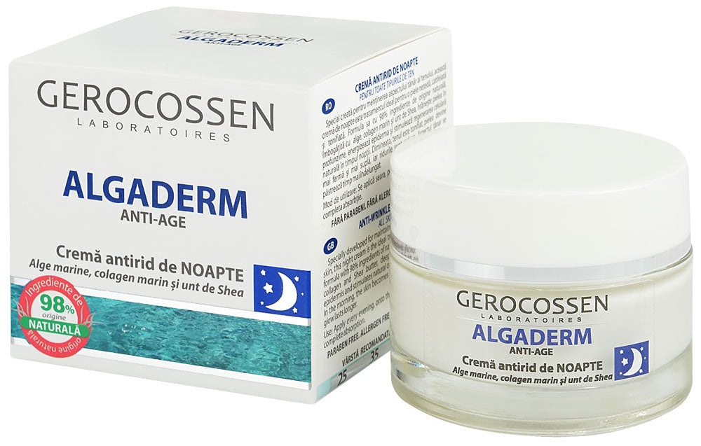 Anti wrinkle night cream - Algaderm - Gerocossen - 50 ml