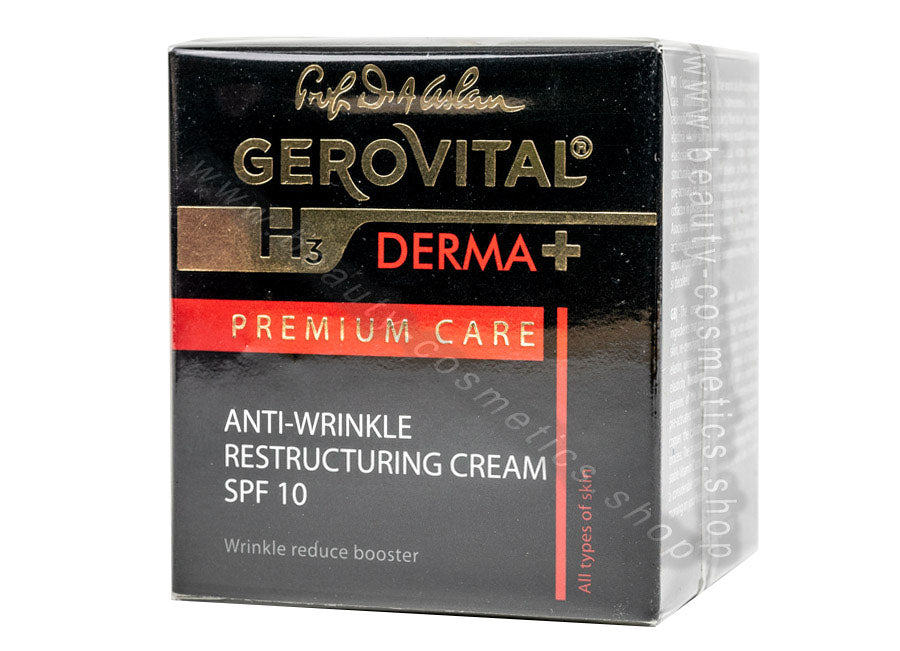 Cremă antirid restructurantă SPF10 - Gerovital H3 Derma+ Premium Care - 50 ml