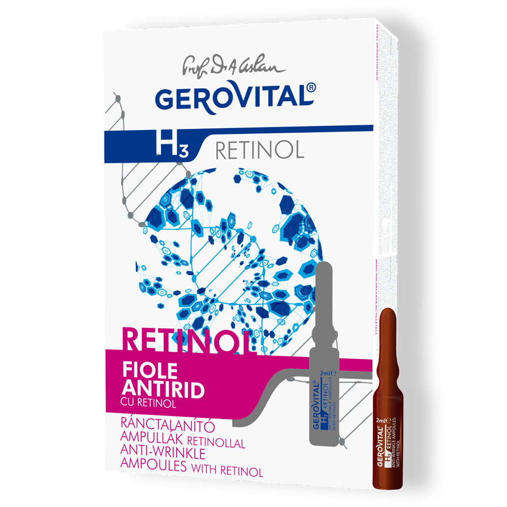 Anti-wrinkle ampoules with retinol - Gerovital H3 Retinol - 10 vials x 2 ml