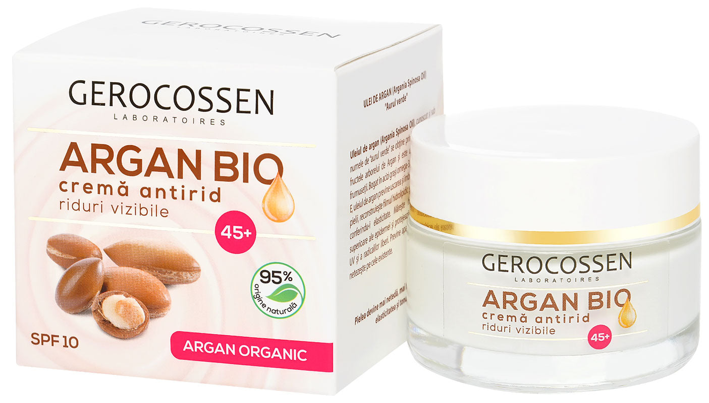 Anti-wrinkle cream 45+, for visible wrinkles - Argan Bio - Gerocossen - 50 ml