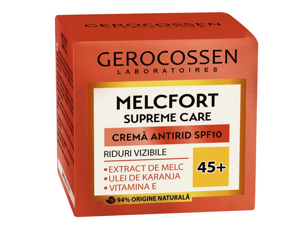 Anti-Falten-Creme 45+, für sichtbare Falten – Melcfort Supreme Care, Gerocossen, 50 ml