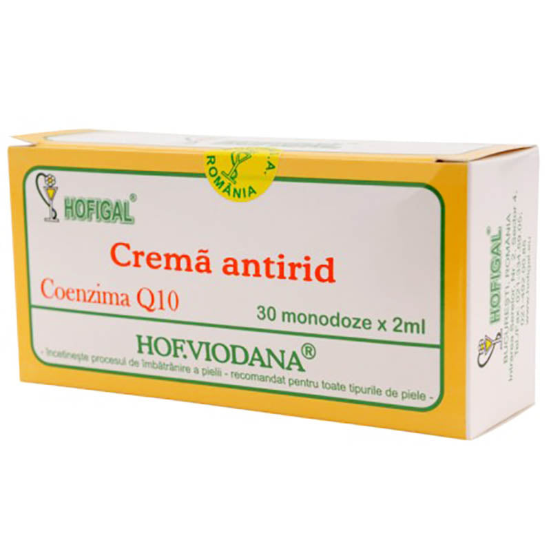 Anti-wrinkle cream with coenzyme Q10, Hof Viodana - Hofigal - 30 single doses x 2 ml