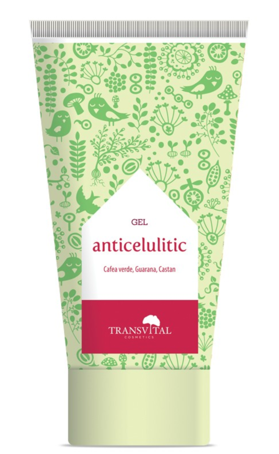 Anticelulitic Gel with extract of Green coffee, Guarana and Chestnut - Transvital Cosmetics - 150ml
