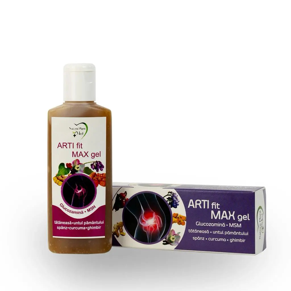 Arti Fit Max Gel – Calmează și relaxează picioarele, mâinile și spatele obosit – Natura Plant Med, 125 ml