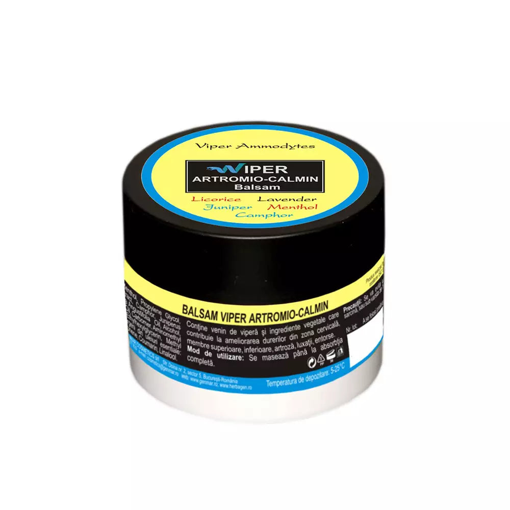 Artromio-calmin viper balm, soothe and rejuvenate tired, aching muscles, Herbagen, 50g