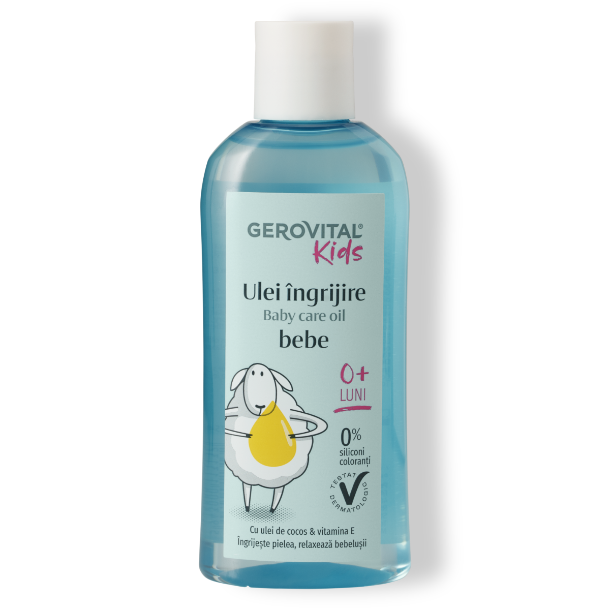 Babypflegeöl, Feuchtigkeitsspendend, Entspannend, Sanft zur Haut, Gerovital Kids, 150 ml
