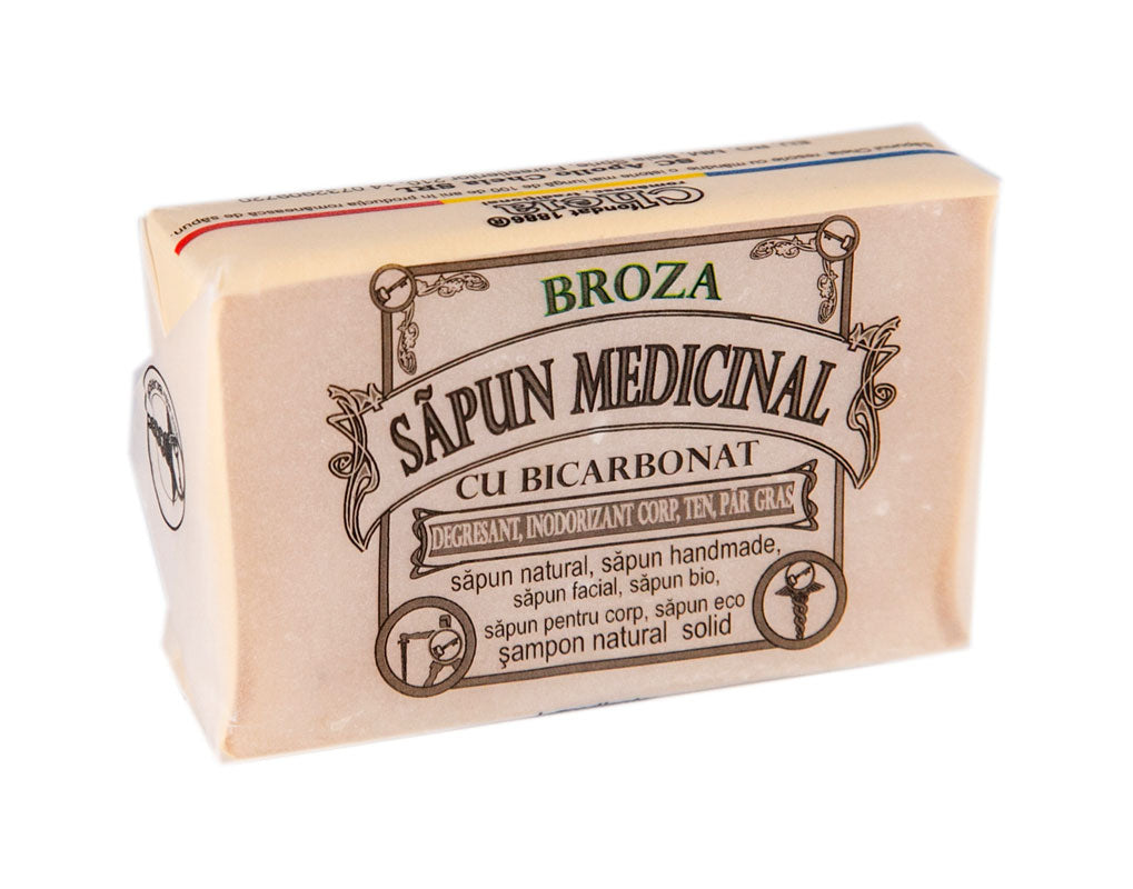 Baking Soda Medicinal Handmade Bar Soap Broza - Cheia - 100 gr