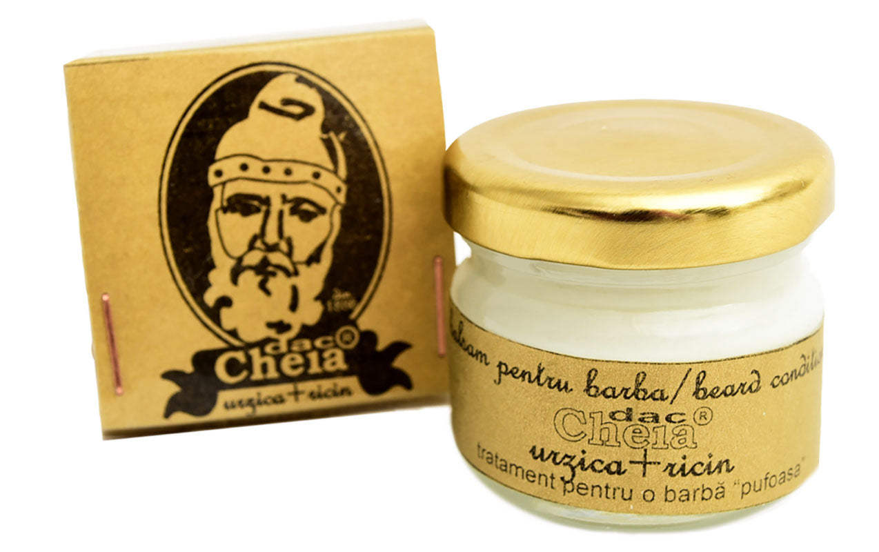 Balsam de barbă cu ulei de urzică și ulei de ricin - CHEIA DAC - 30 ml