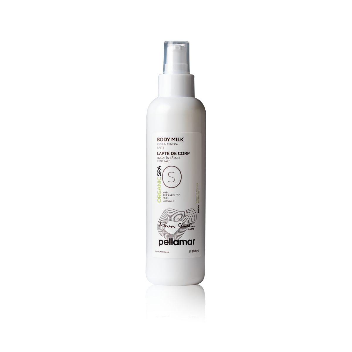 Body Milk with Carrot Oil, therapeutic mud, Organic Spa, Pell Amar Cosmetics - 200ml