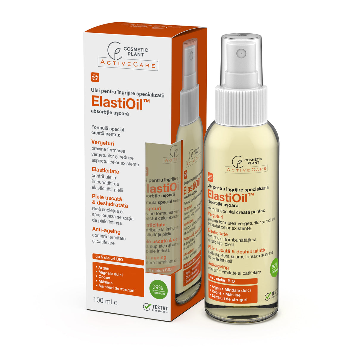 Cosmetic Plant ElastiOil Supple Skin Care Oil, 100 ml