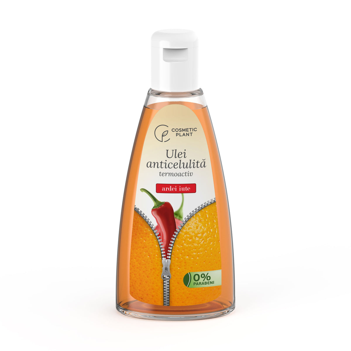 Cosmetic Plant Hot Pepper Thermoactive Body Massage Oil, 200 ml
