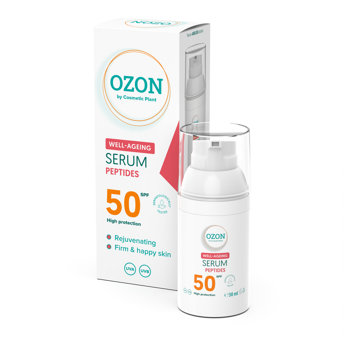 Cosmetic Plant Peptide Sun Care Serum SPF 50, 30 ml