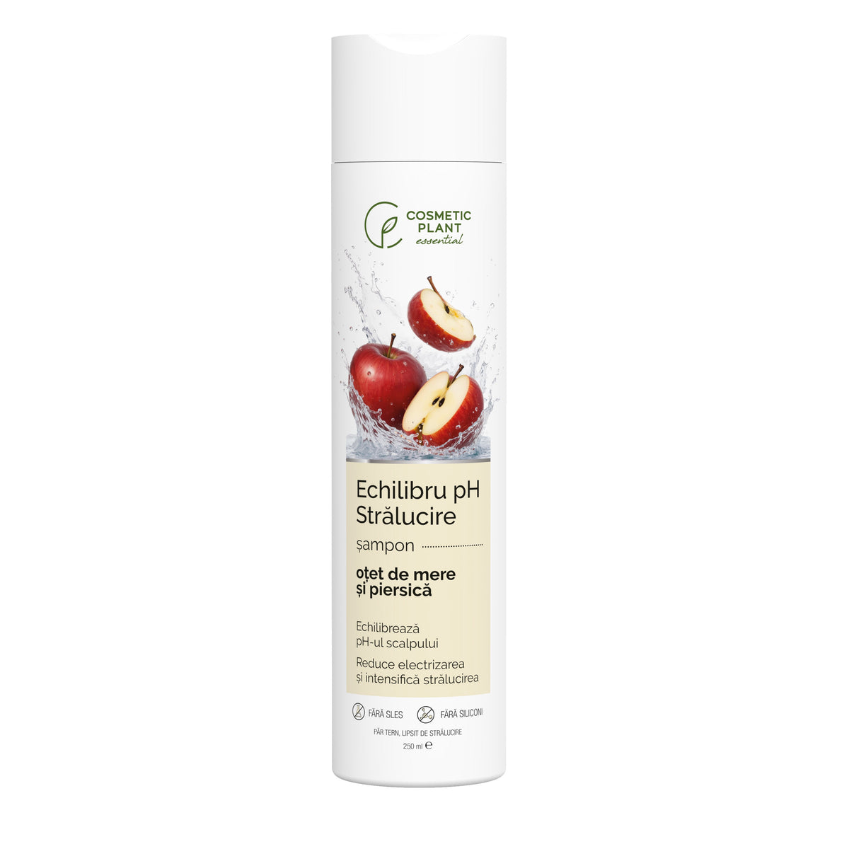 Cosmetic Plant Apple Cider Vinegar & Peach Shine Shampoo, 250 ml