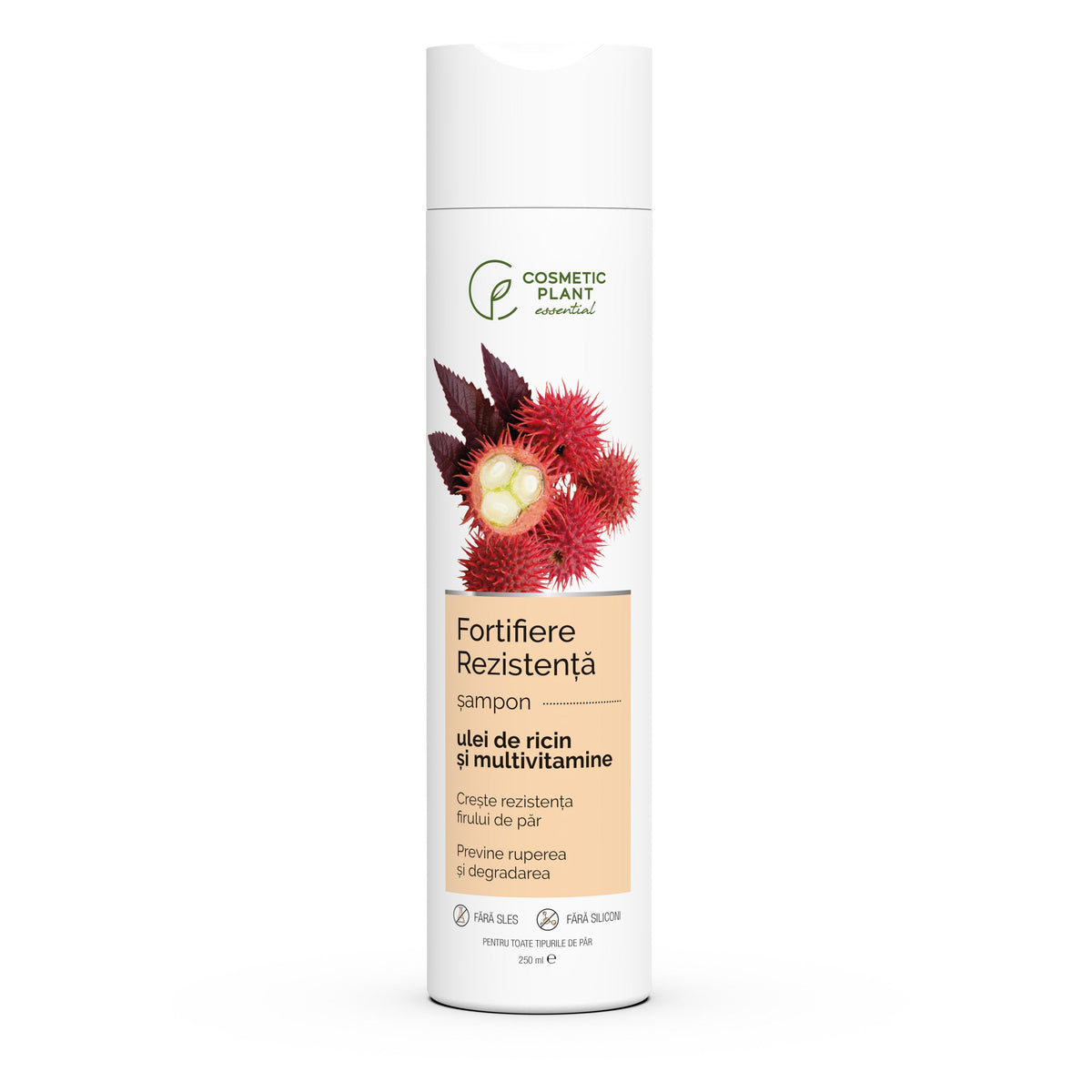 Cosmetic Plant Castor Oil & Multivitamin Strength Shampoo, 250 ml