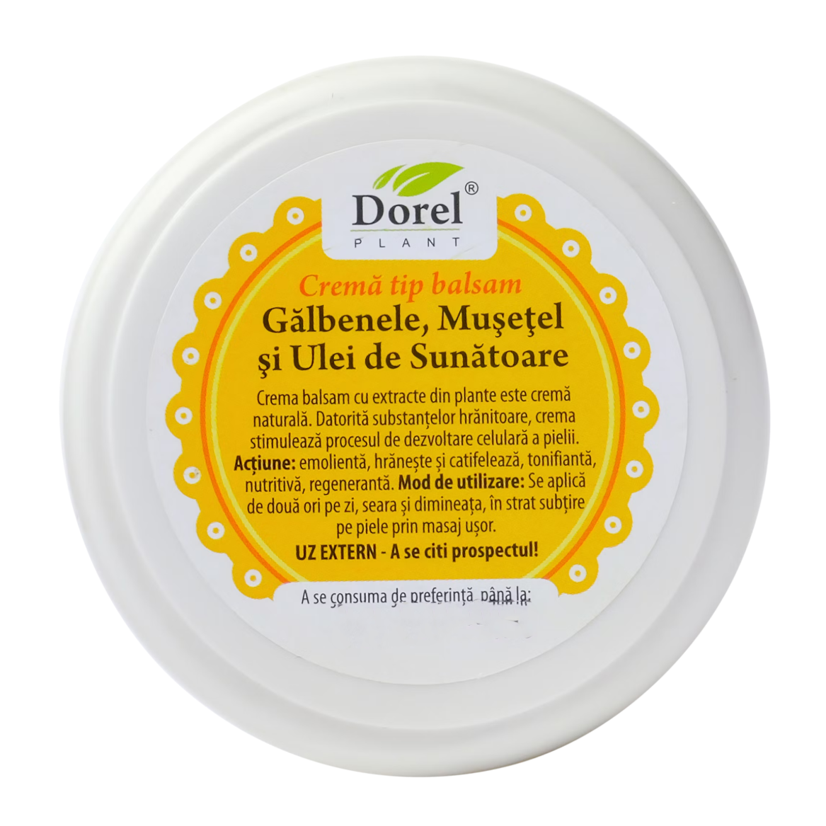 Calendula, Chamomile, and St. John's Wort Oil balm cream - Dorel Plant - 100ml