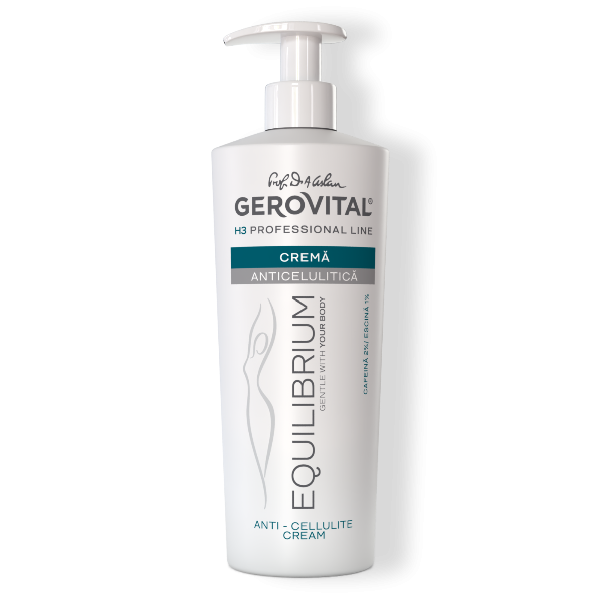 Crema anticelulítica 500 ml - Gerovital H3 Equilibrium - 500 ml
